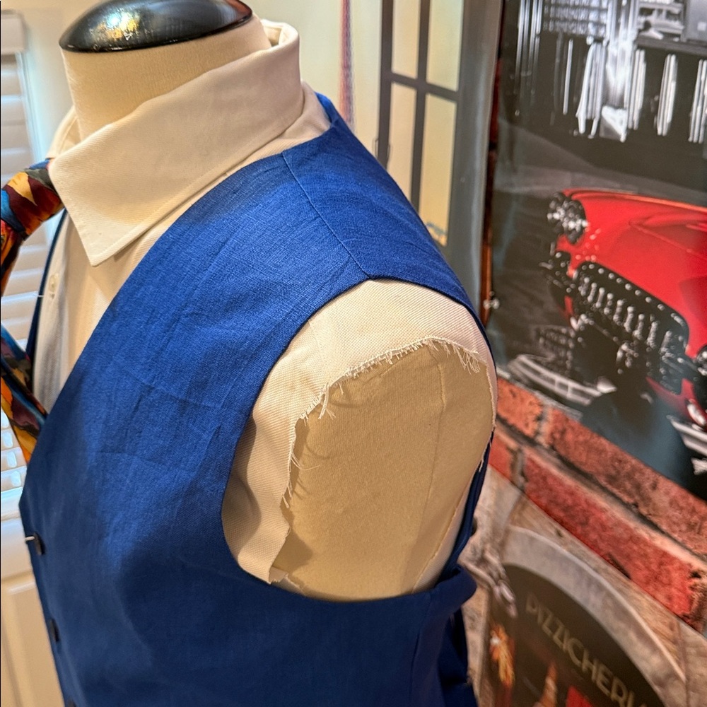 ModelCloth Royal Blue Vest - Picture 12 of 17